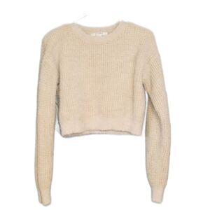 Fuzzy cropped Forever 21 sweater
